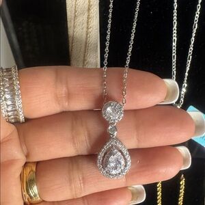 925 Sterling Silver necklace 16-18”